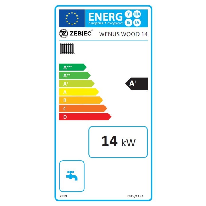 Kocioł na drewno Zębiec Wenus Wood 14 kW - 5 Klasa | SIB24
