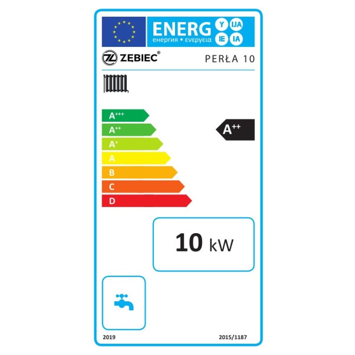 Etykieta energetyczna kotła na pellet 10 kW