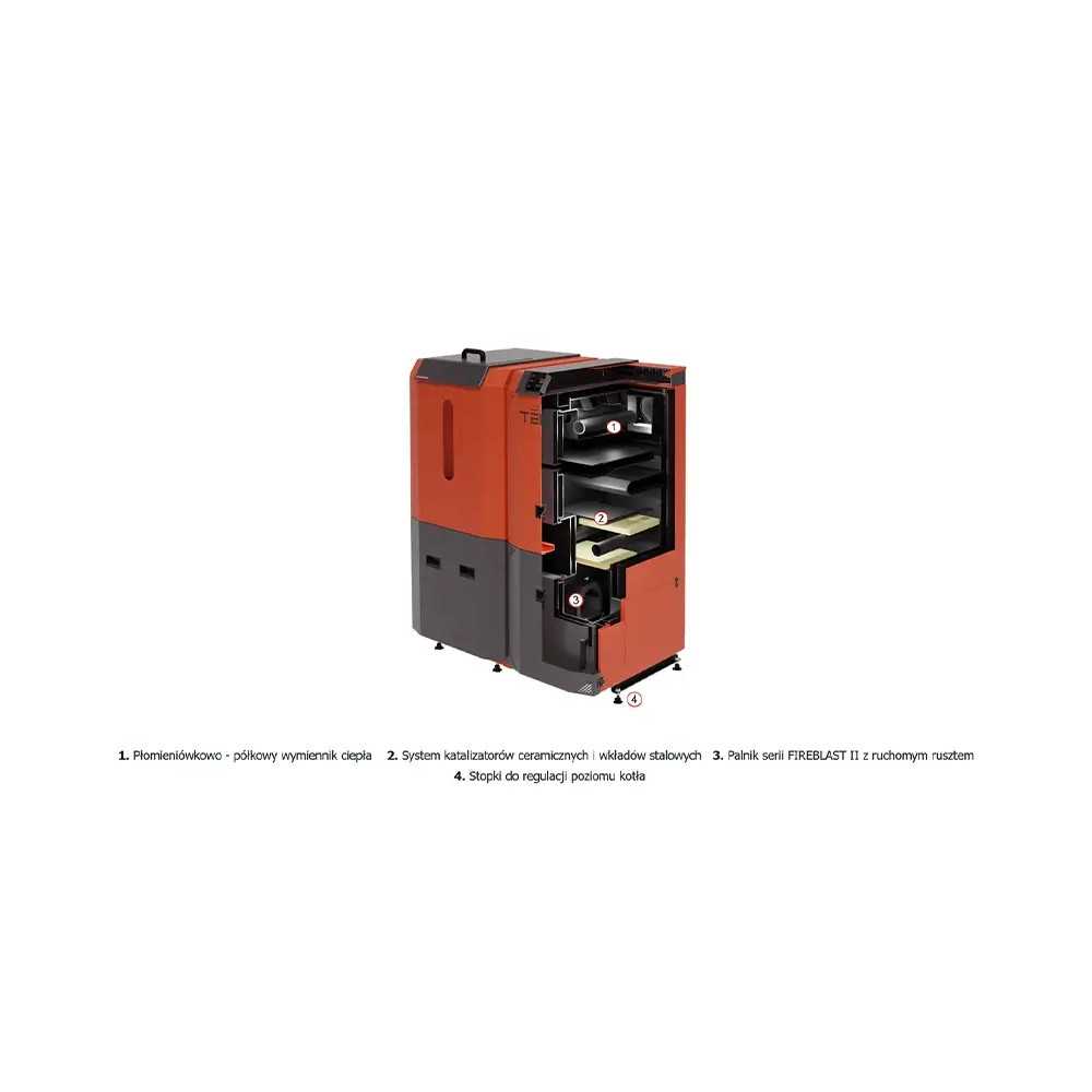 Piec na pellet do domu jednorodzinnego 22 kW