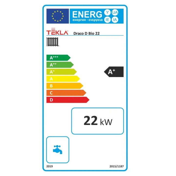 Kocioł pelletowy 22 kW z klasą energetyczną A+