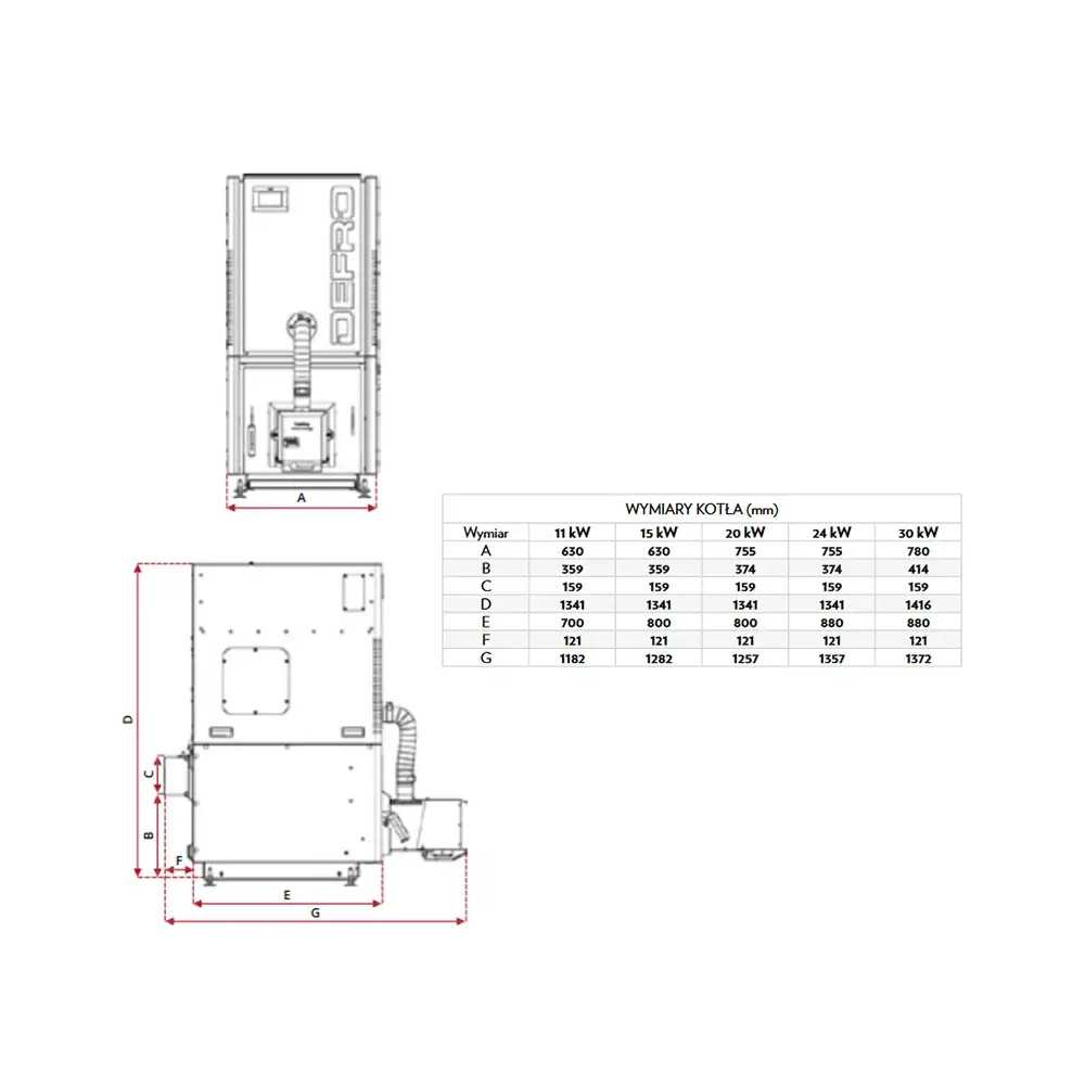 Kocioł na pellet Defro 15 kW CALORI