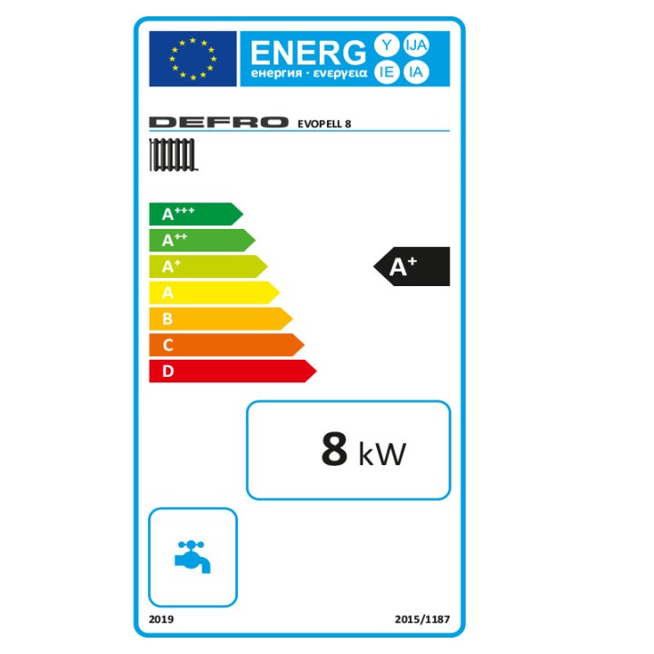 Kocioł na pellet Defro 8 kW EVOPELL