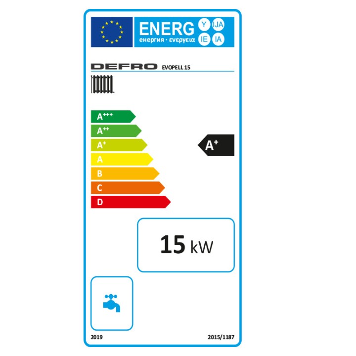 Kocioł na pellet Defro 15 kW EVOPELL