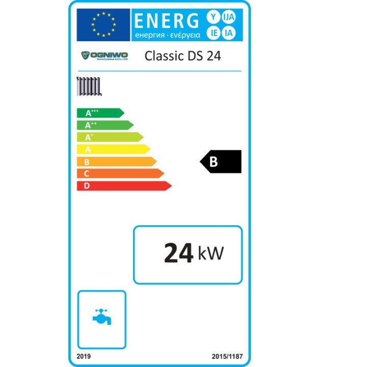 Kocioł na węgiel 24kW Ogniwo Classic DS