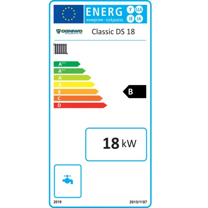 Kocioł na węgiel 18kW Ogniwo Classic DS