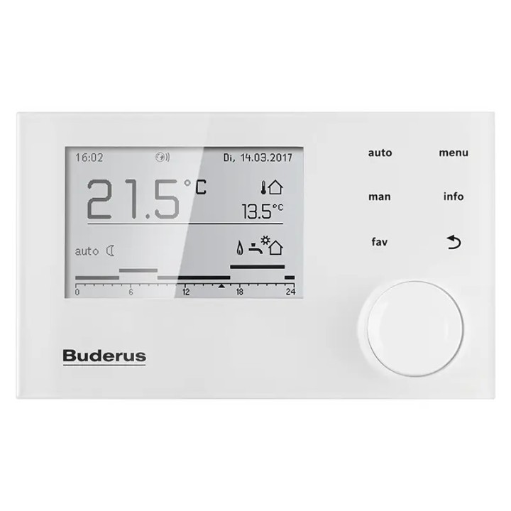 Kocioł gazowy jednofunkcyjny 13kW Buderus Logamax plus GB072-14V2 + RC310 BIAŁY kondensacyjny