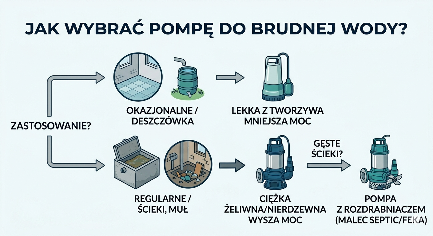 jaką pompe do brudnej wody wybrać?